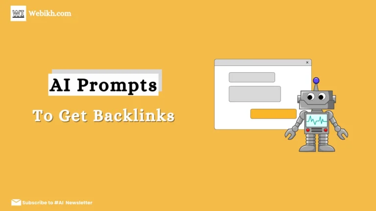 3 ChatGPT prompts to find SEO Backlinks for business and blog in 2024