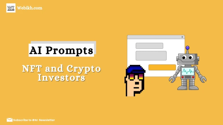 5 ChatGPT prompts for Crypto and NFT Investors in 2024